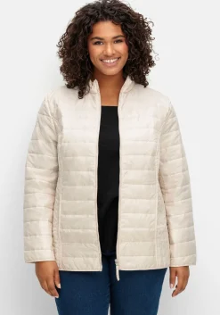 Leicht wattierte Steppjacke mit Stehkragen