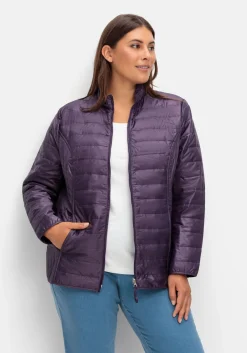 Leicht wattierte Steppjacke mit Stehkragen