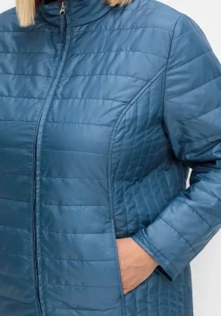 Leicht wattierte Steppjacke mit Stehkragen