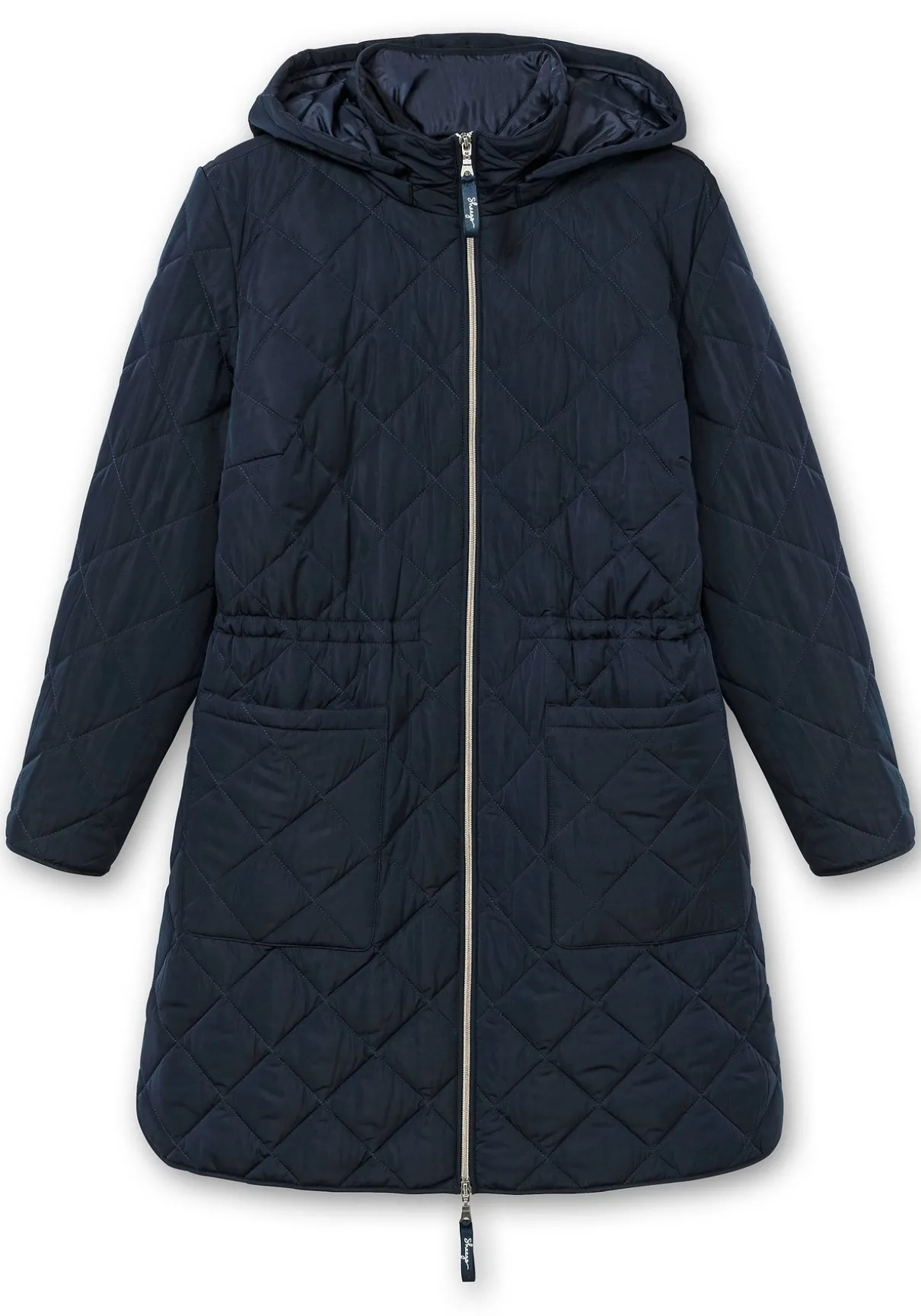 Leichter Steppmantel mit Kapuze