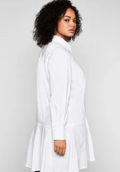 Longbluse mit ausgestelltem Saum