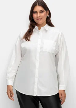 Longbluse mit Glitzerdetails