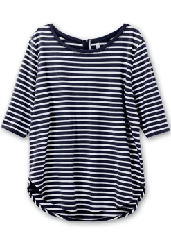 Longshirt in Oversized-Form mit Streifen