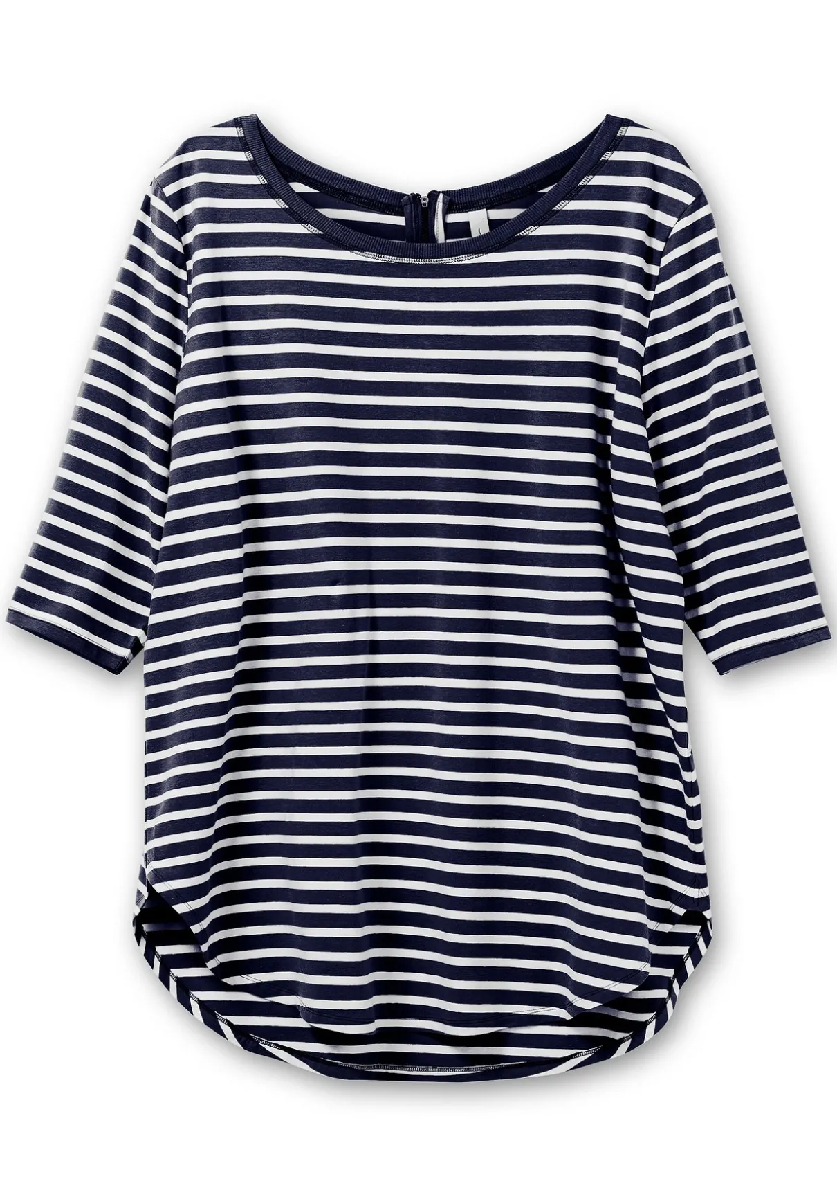 Longshirt in Oversized-Form mit Streifen