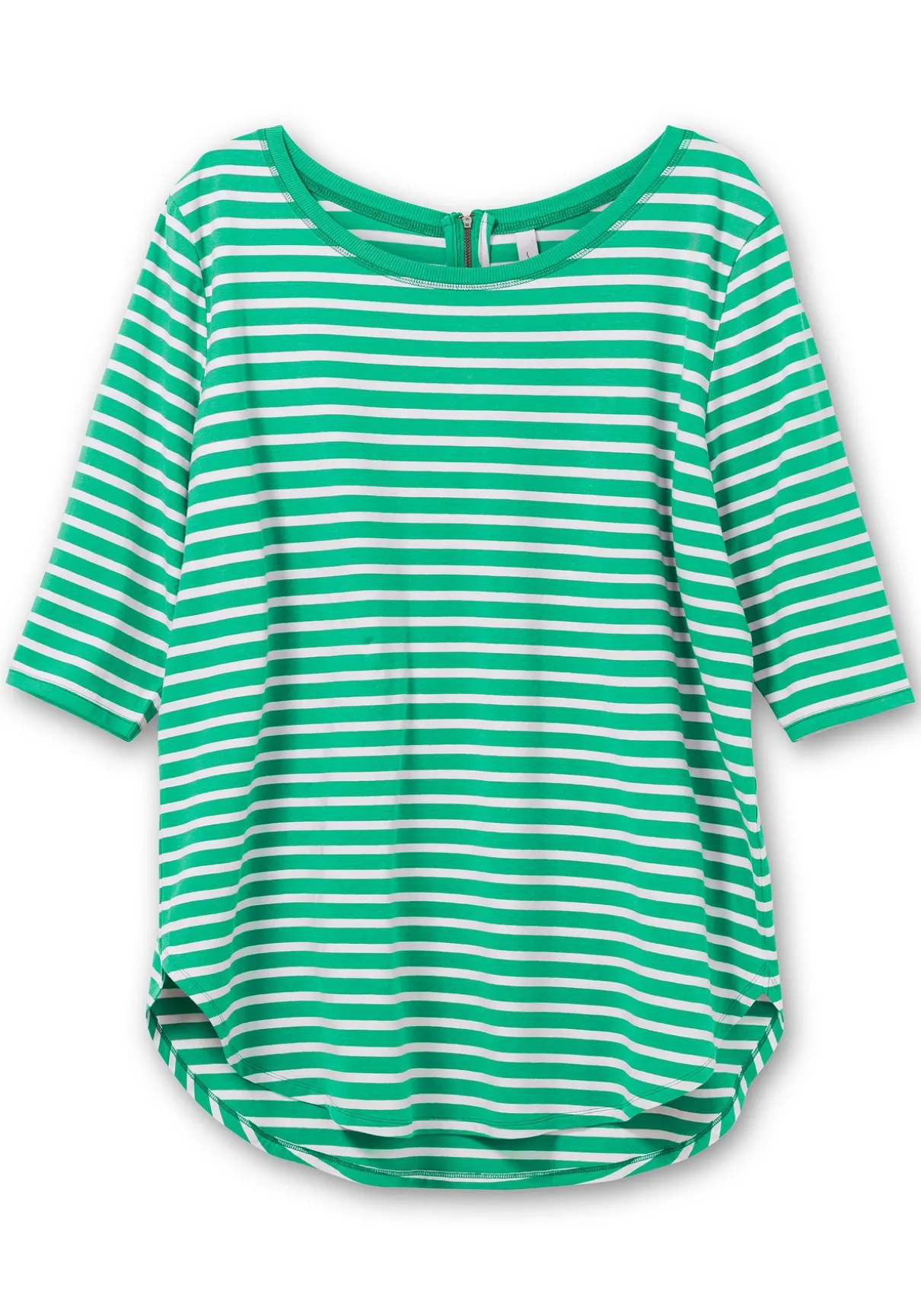 Longshirt in Oversized-Form mit Streifen