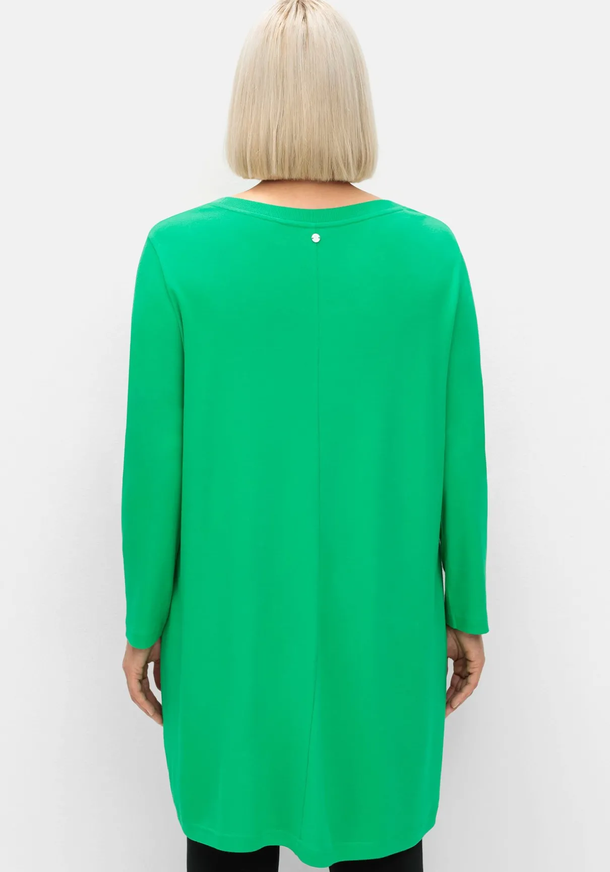 Longshirt in Wickeloptik, in leichter A-Linie