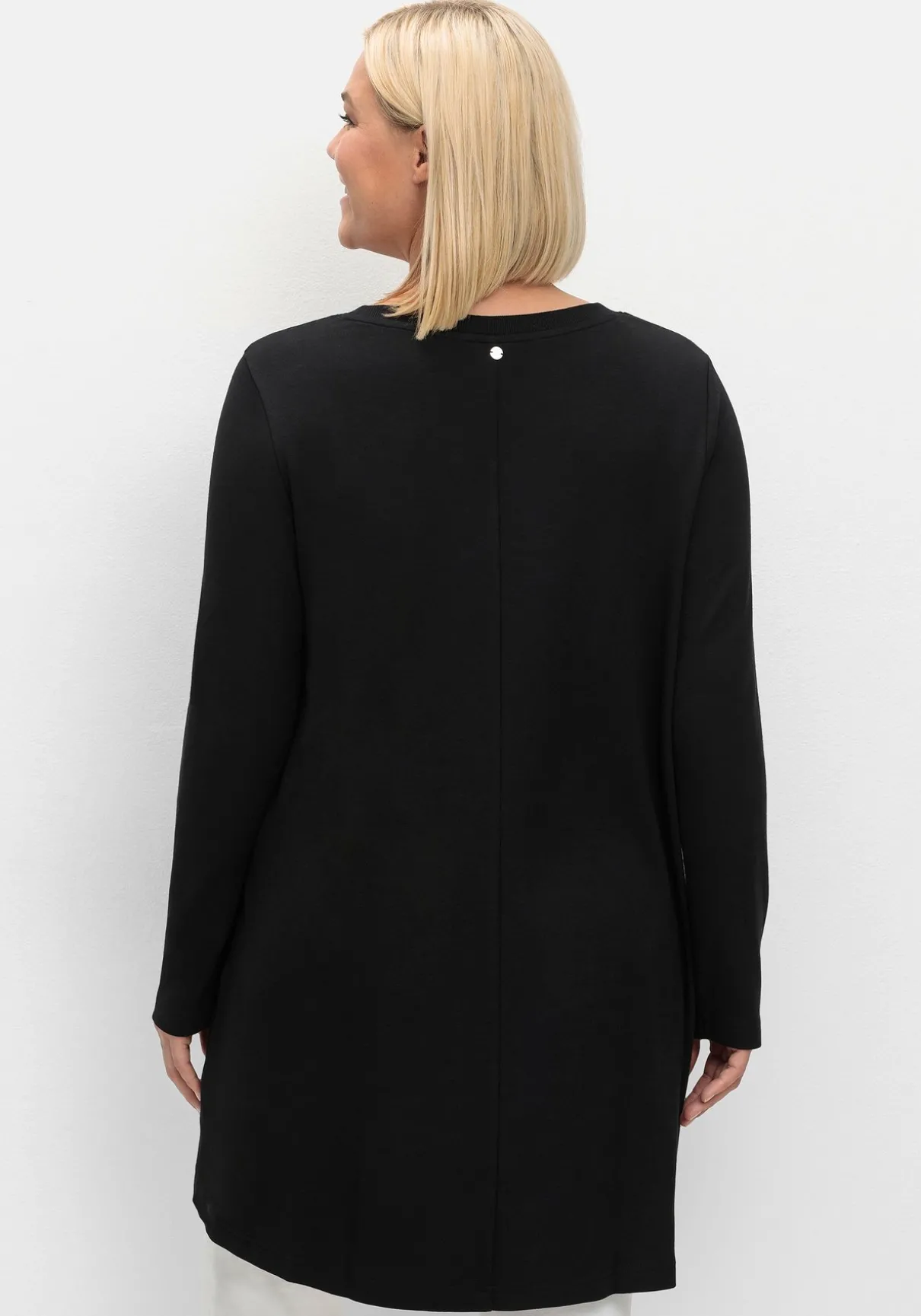 Longshirt in Wickeloptik, in leichter A-Linie