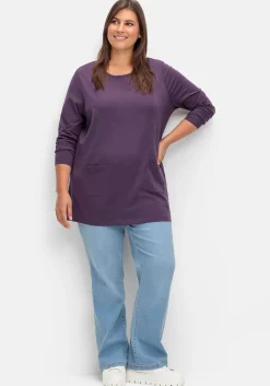 Longshirt mit aufgesetzten Taschen