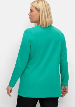 Longshirt mit aufgesetzten Taschen