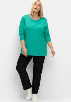 Longshirt mit aufgesetzten Taschen