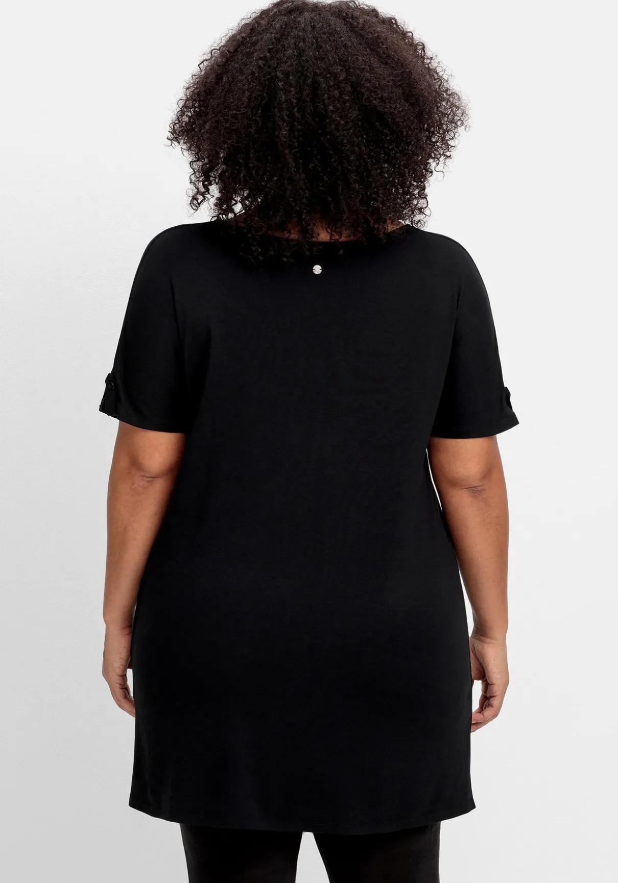 Longshirt mit Frontdruck, in Oversized-Form