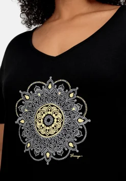 Longshirt mit Frontdruck, in Oversized-Form