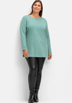 Longshirt mit hohen Seitenschlitzen