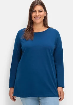 Longshirt mit hohen Seitenschlitzen