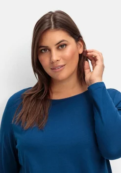 Longshirt mit hohen Seitenschlitzen