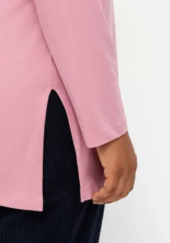 Longshirt mit hohen Seitenschlitzen