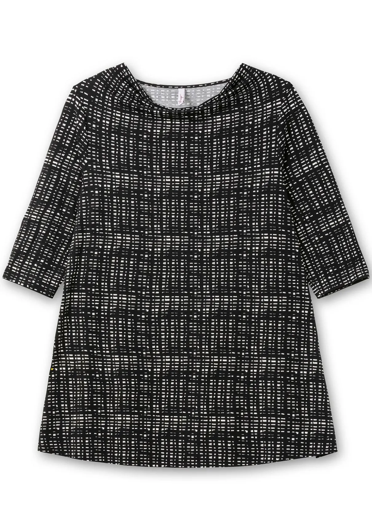 Longshirt mit Print und Wasserfall-Ausschnitt