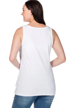 Longtop in Rippqualität, mit weitem Ausschnitt