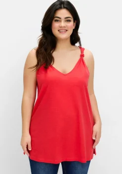 Longtop mit Knotendetail am Träger