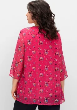 Longtunika im Lagenlook, mit Blumenprint