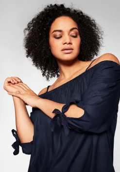 Longtunika mit 3/4-Ärmeln, im Carmen-Look