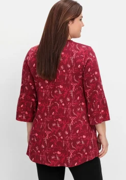 Longtunika mit Volants an den 3/4-Ärmeln