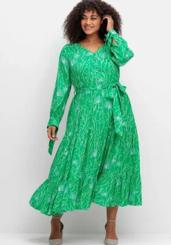 Maxikleid mit floralem Alloverdruck