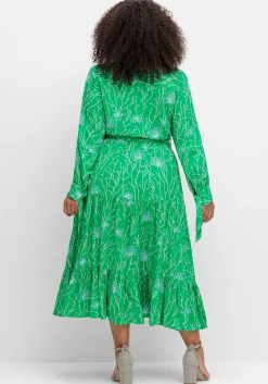 Maxikleid mit floralem Alloverdruck