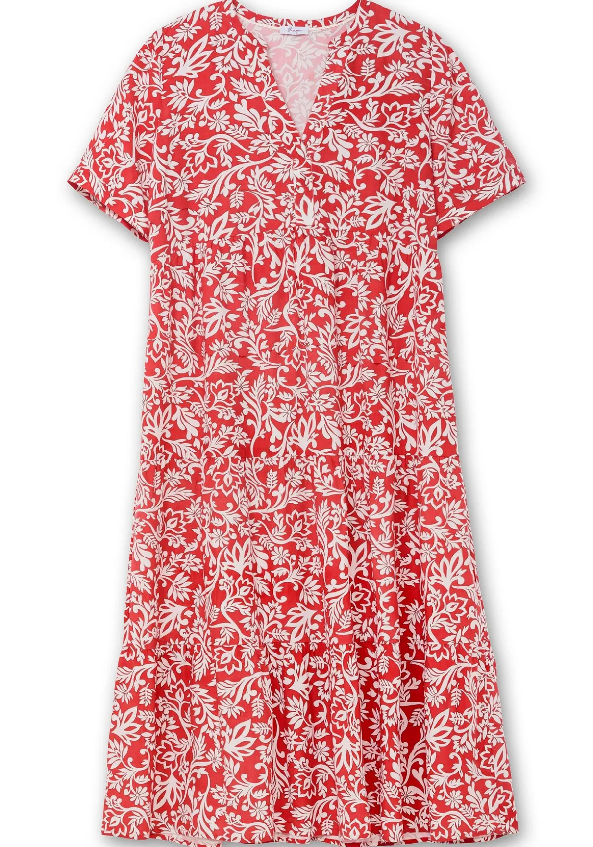 Maxikleid mit grafischem Alloverprint