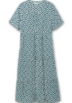 Maxikleid mit grafischem Alloverprint