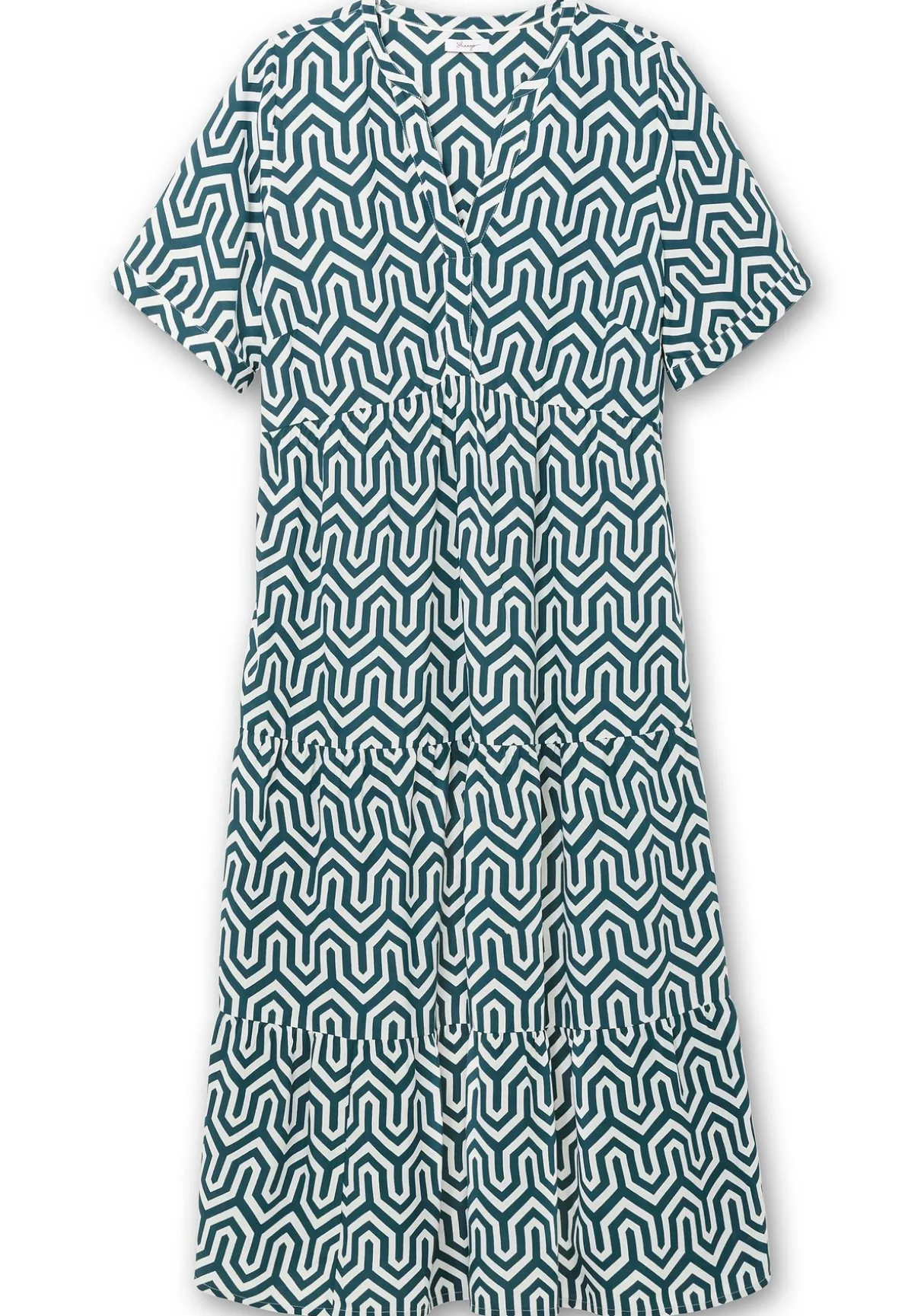 Maxikleid mit grafischem Alloverprint