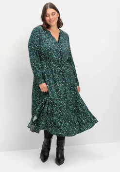 Midikleid mit Tunnelzug in der Taille