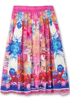 Midirock im Multicolor-Mustermix