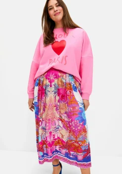 Midirock im Multicolor-Mustermix