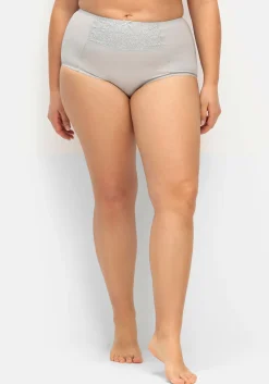 Miederslip mit Spitzeneinsatz vorn