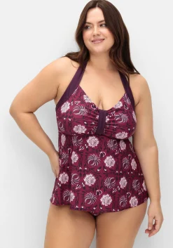 Neckholder-Tankini-Top, in leichter A-Linie