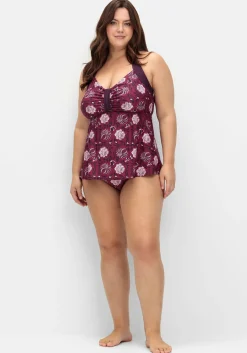 Neckholder-Tankini-Top, in leichter A-Linie