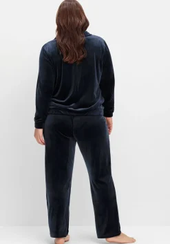 Nicki-Hausanzug aus Jacke und Hose