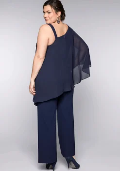 Overall im Lagenlook mit Fledermausärmel