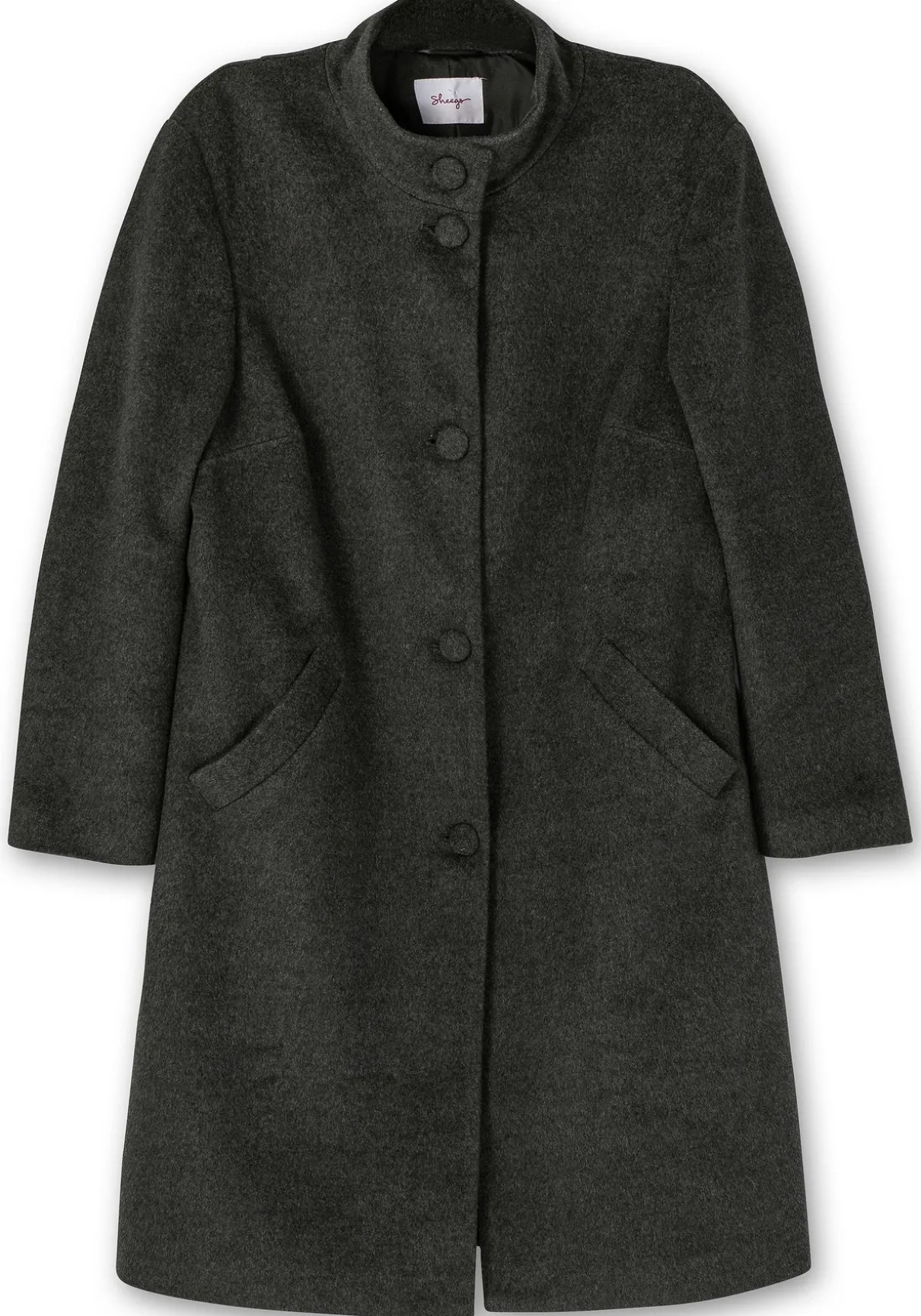 Oversized-Mantel mit Stehkragen, in flauschiger Qualität