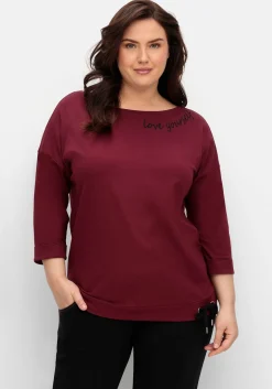 Oversized-Shirt mit Bindeband am Saum