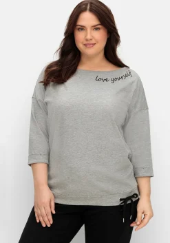 Oversized-Shirt mit Bindeband am Saum