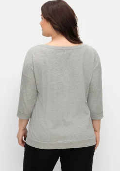 Oversized-Shirt mit Bindeband am Saum