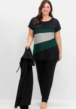 Oversize-Shirt in Colourblocking-Optik