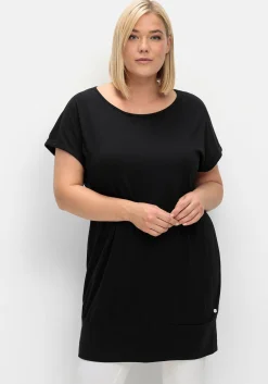 Oversize-Shirt mit breitem Saumbündchen
