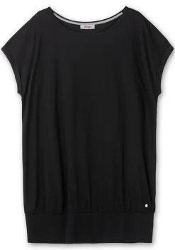 Oversize-Shirt mit breitem Saumbündchen