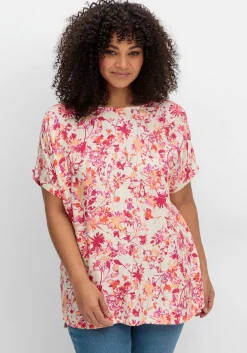 Oversize-Tunika mit Cut-outs an den Ärmeln