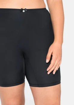 Panty im High-Waist-Schnitt mit langem Bein, Microfaser