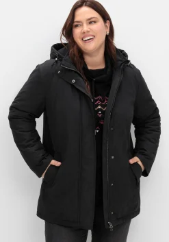 Parka mit gefütterter Kapuze und 2-Wege-Zipper