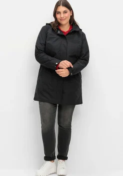 Parka mit gestreiftem Futter, wasserabweisend